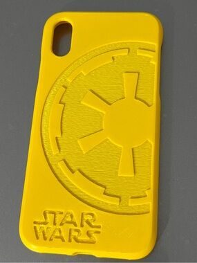 iPhone XR Star Wars Yellow Embossed Galactic Empire Phone Case